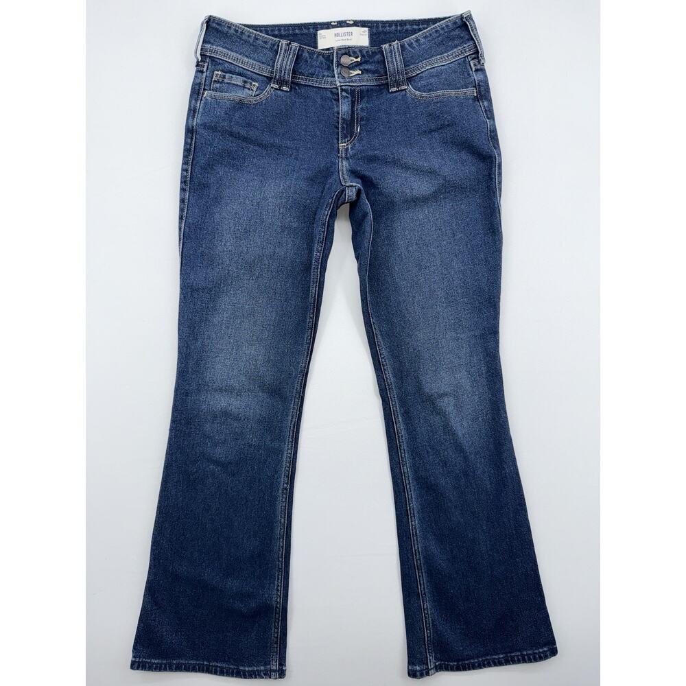 Hollister Low-Rise Boot Jeans Women’s 8R Blue Wash Bootcut Stretch 29 Y2K